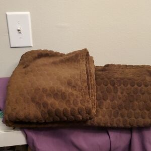 Kirklands Brown Honeycomb Throw Blanket